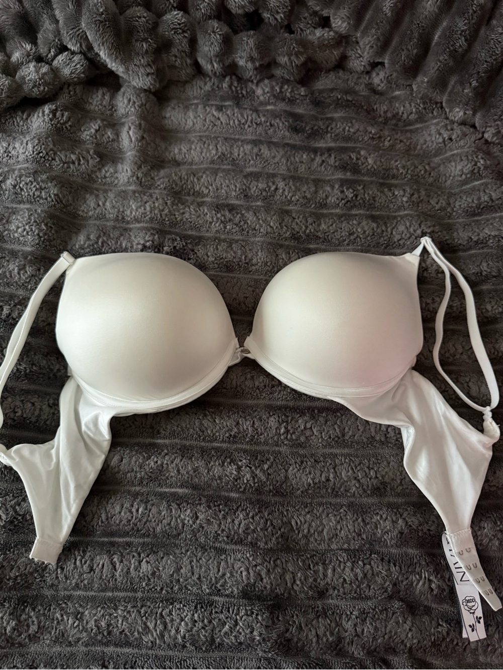 White Padded Strapless Convertible Bra - Women Intimates